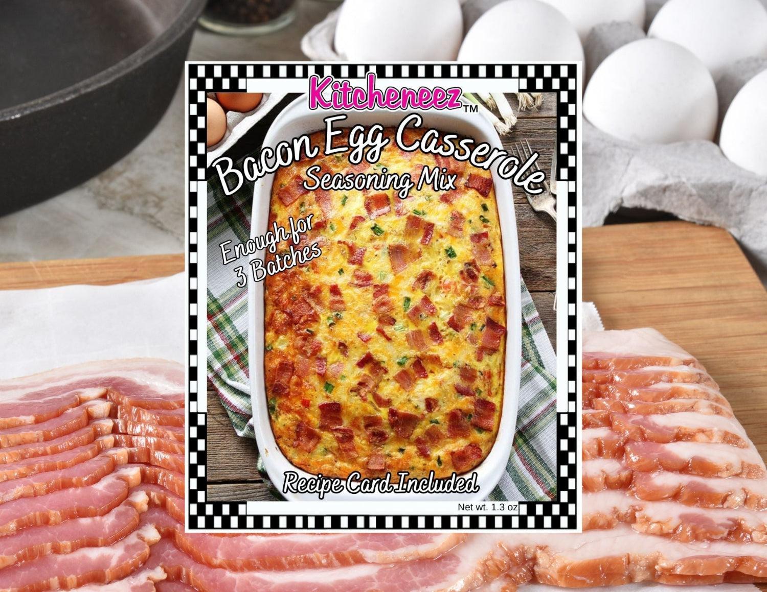 Bacon and Egg Breakfast Casserole Seasoning - Kitcheneez Mixes & More!