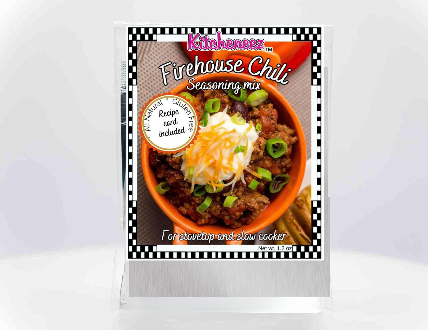 Firehouse Chili Spice Seasoning for Crockpot or Stovetop - Kitcheneez Mixes & More!