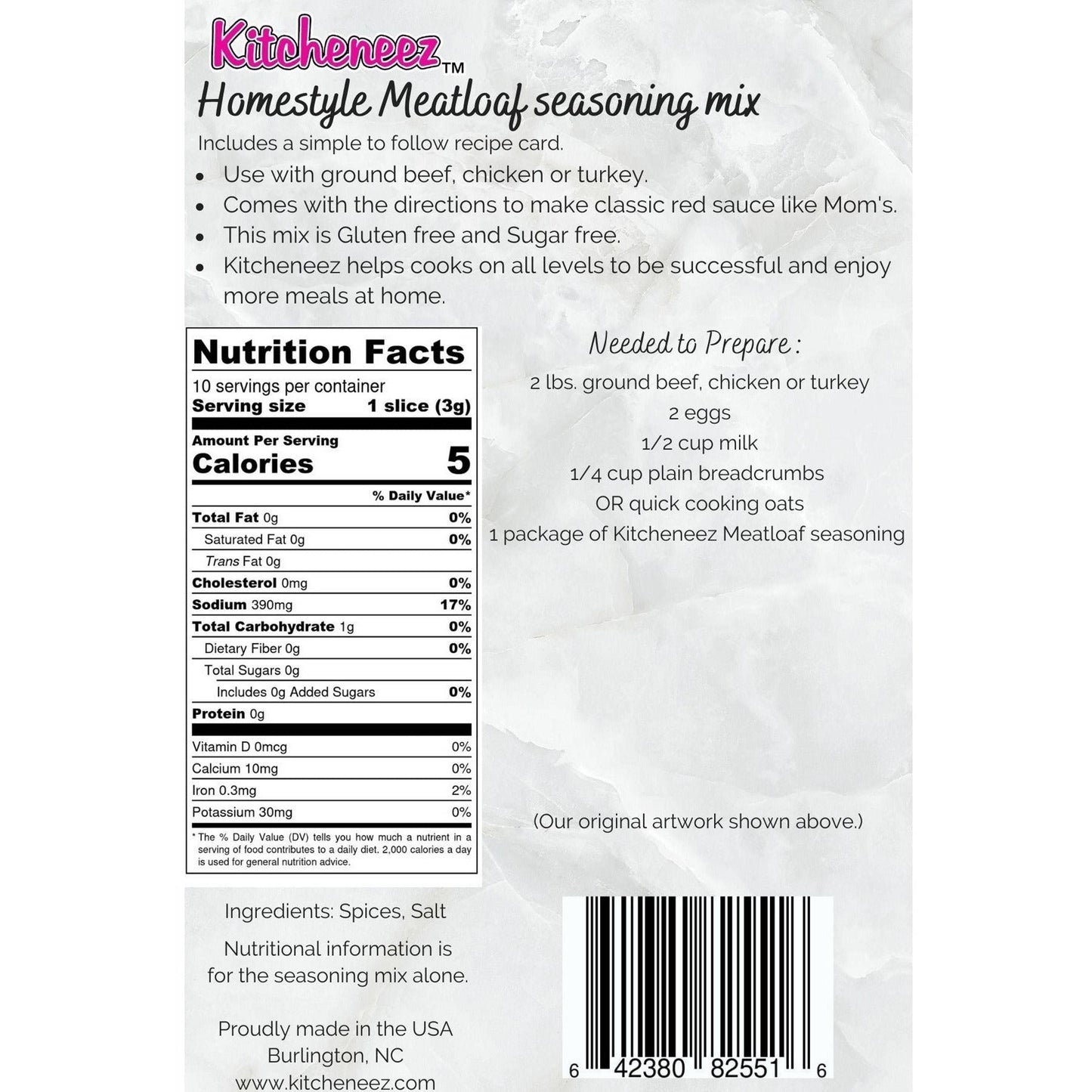 Homestyle Meatloaf seasoning