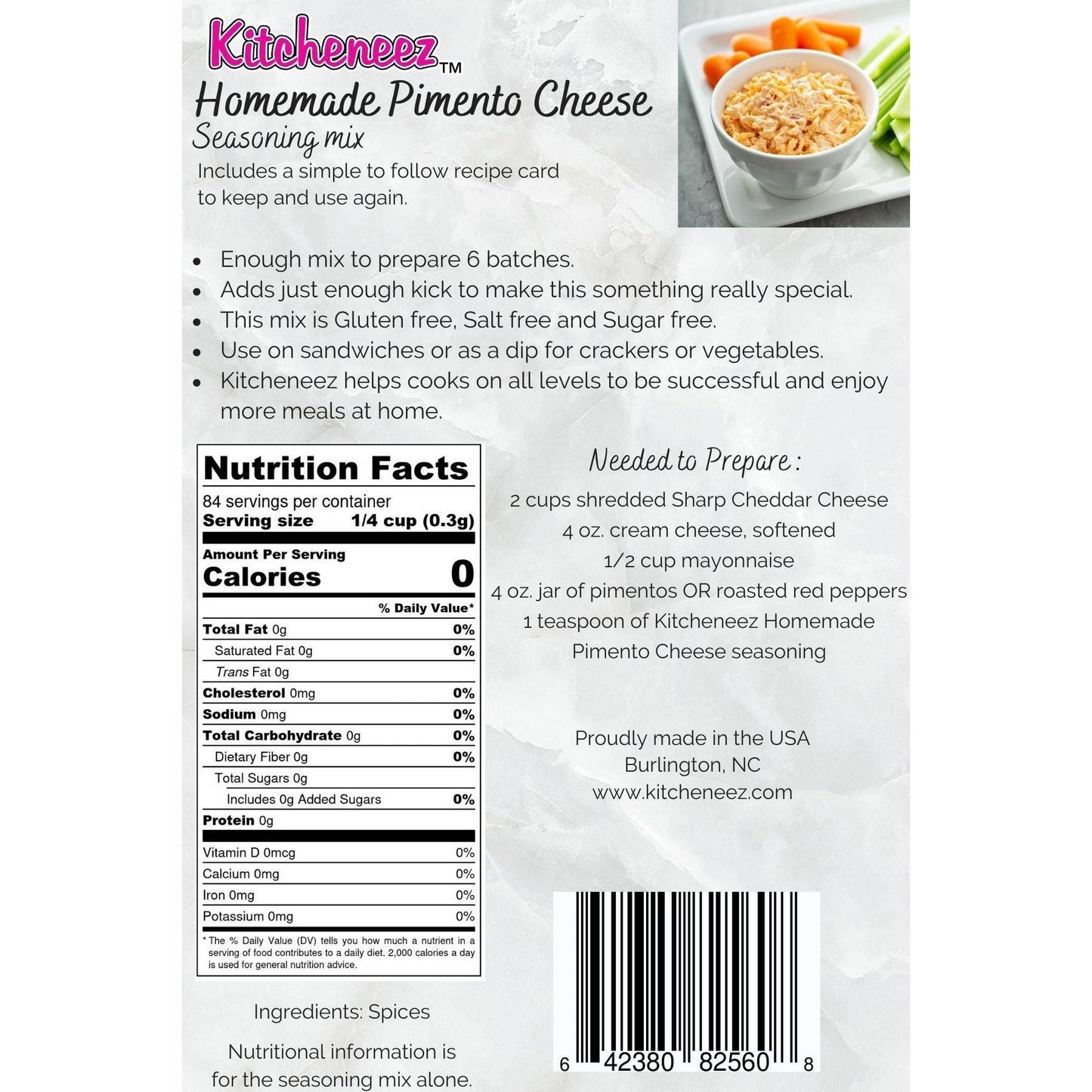 Homemade Pimento Cheese seasoning