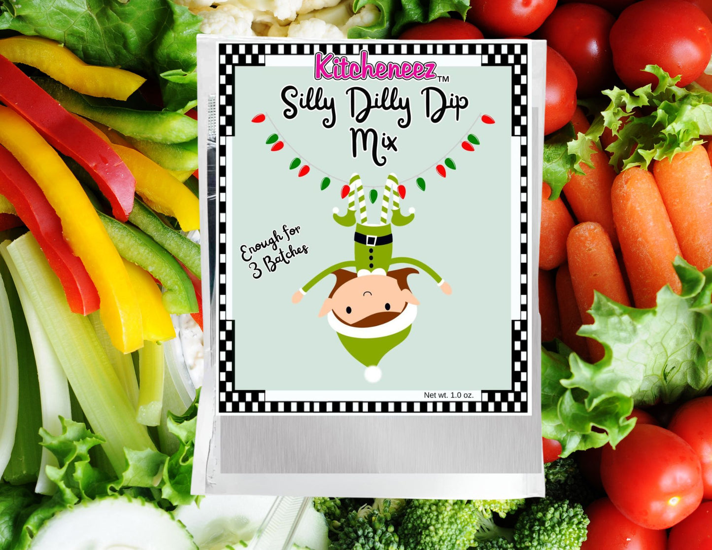 Silly Dilly Dill dip mix -Holiday Packaging