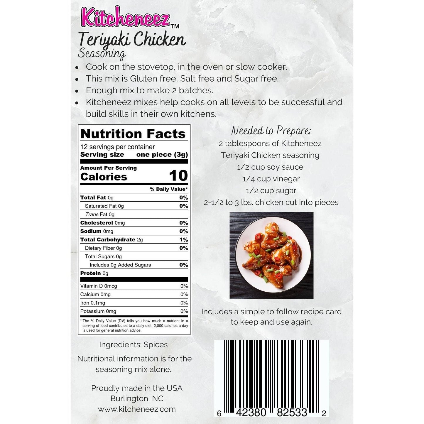 Teriyaki Chicken seasoning