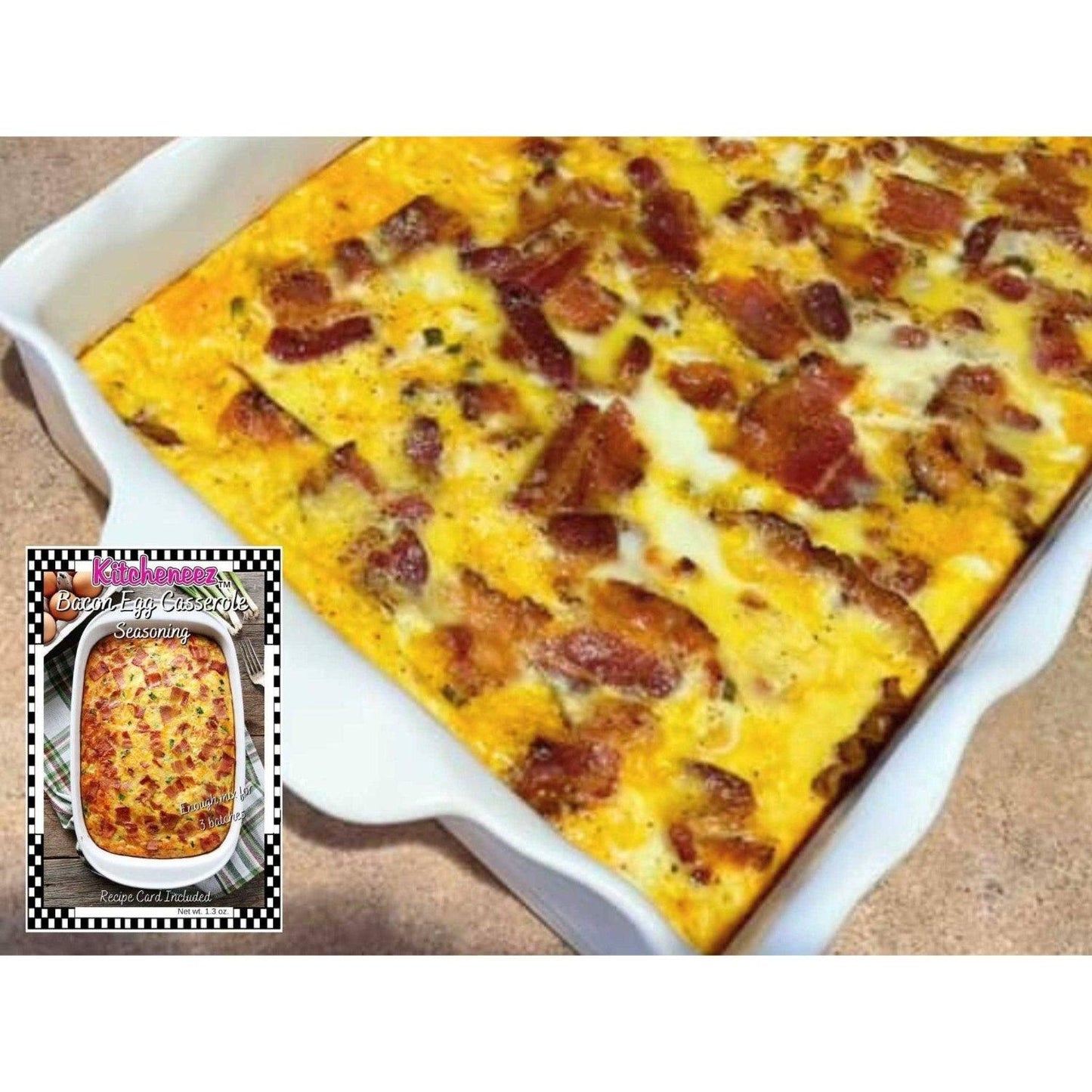 Bacon and Egg Breakfast Casserole Seasoning - Kitcheneez Mixes & More!