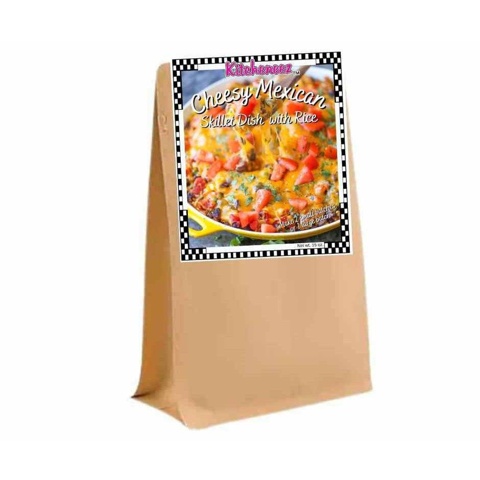 Cheesy Mexican Skillet Dish with rice included - Kitcheneez Mixes & More!