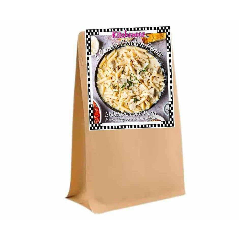 Three Cheese Chicken Penne Skillet Meal with pasta included - Kitcheneez Mixes & More!
