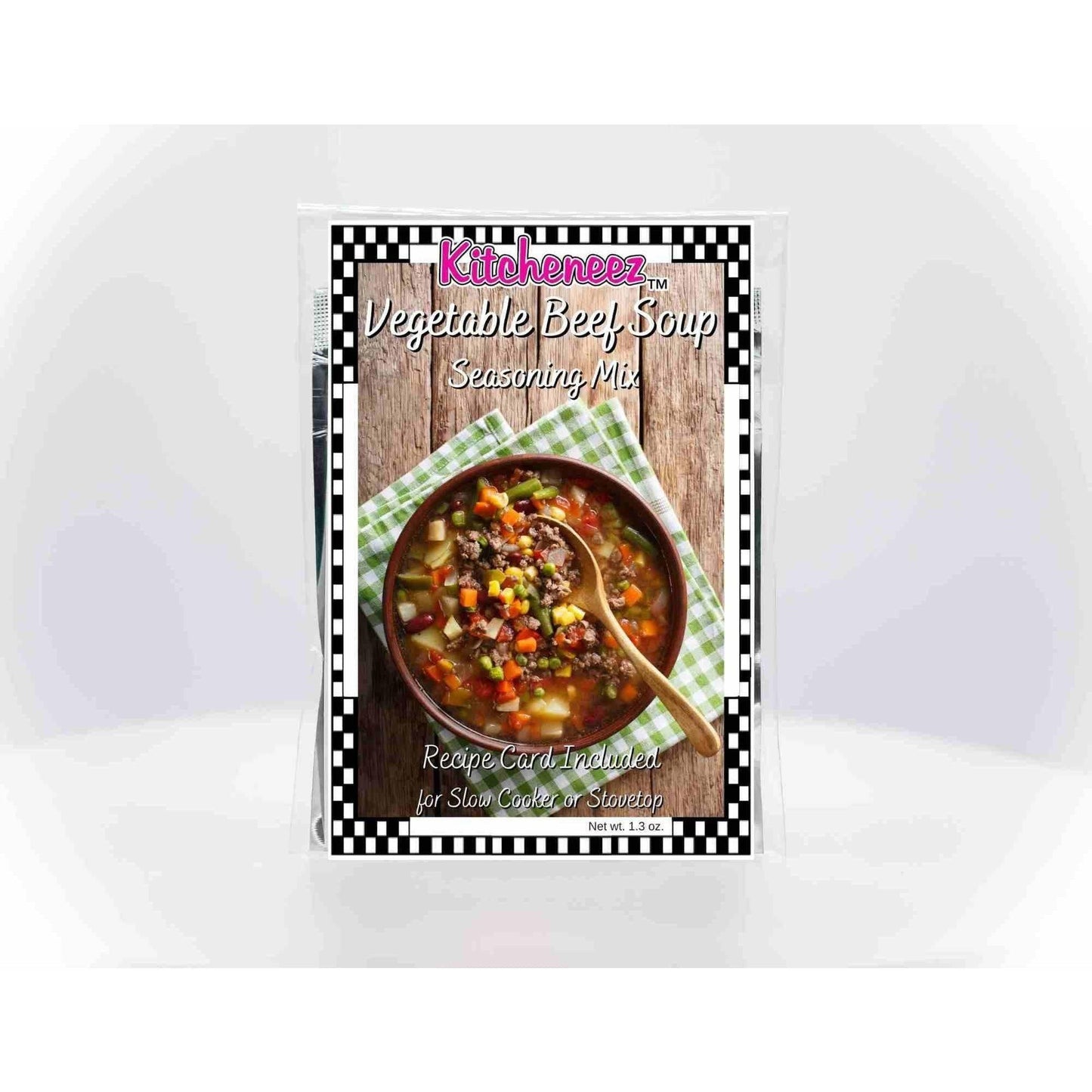 Vegetable Beef Soup Seasoning for Crockpot or Stovetop - Kitcheneez Mixes & More!