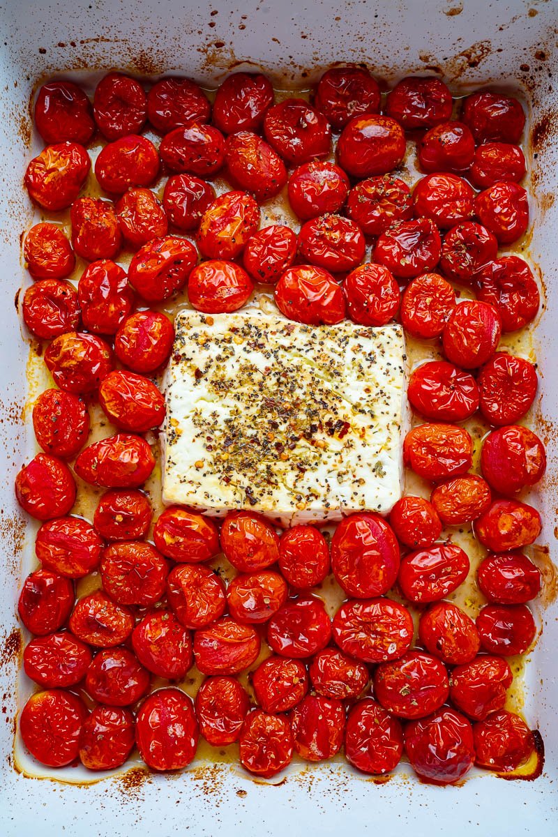 Feta with Cherry Tomatoes - Kitcheneez Mixes & More!