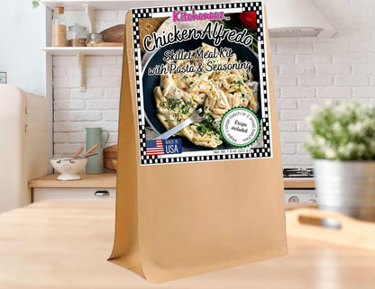 Chicken Alfredo Skillet Meal Kit with Seasoning and Pasta