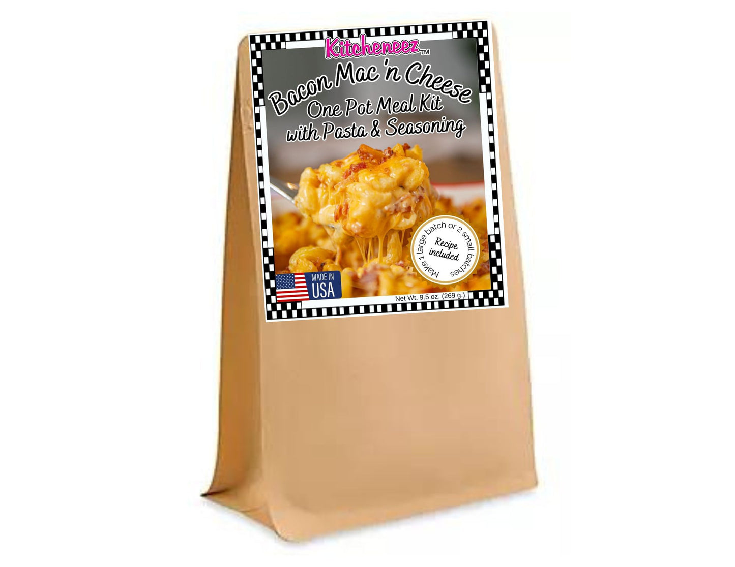 Bacon Mac 'n Cheese One Pot Dish Kit with Seasoning and Pasta