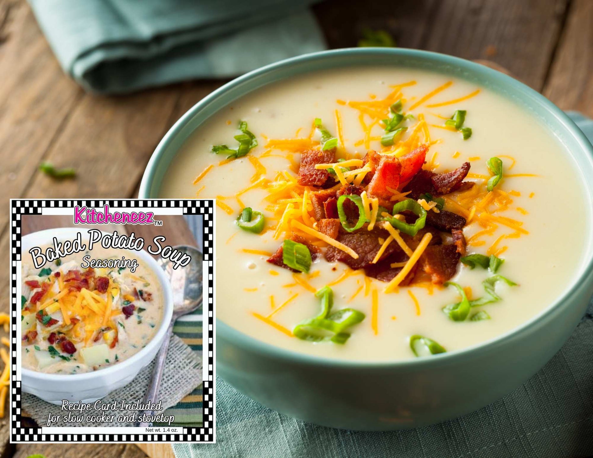 Baked Potato Soup Spice Seasoning - Kitcheneez Mixes & More!