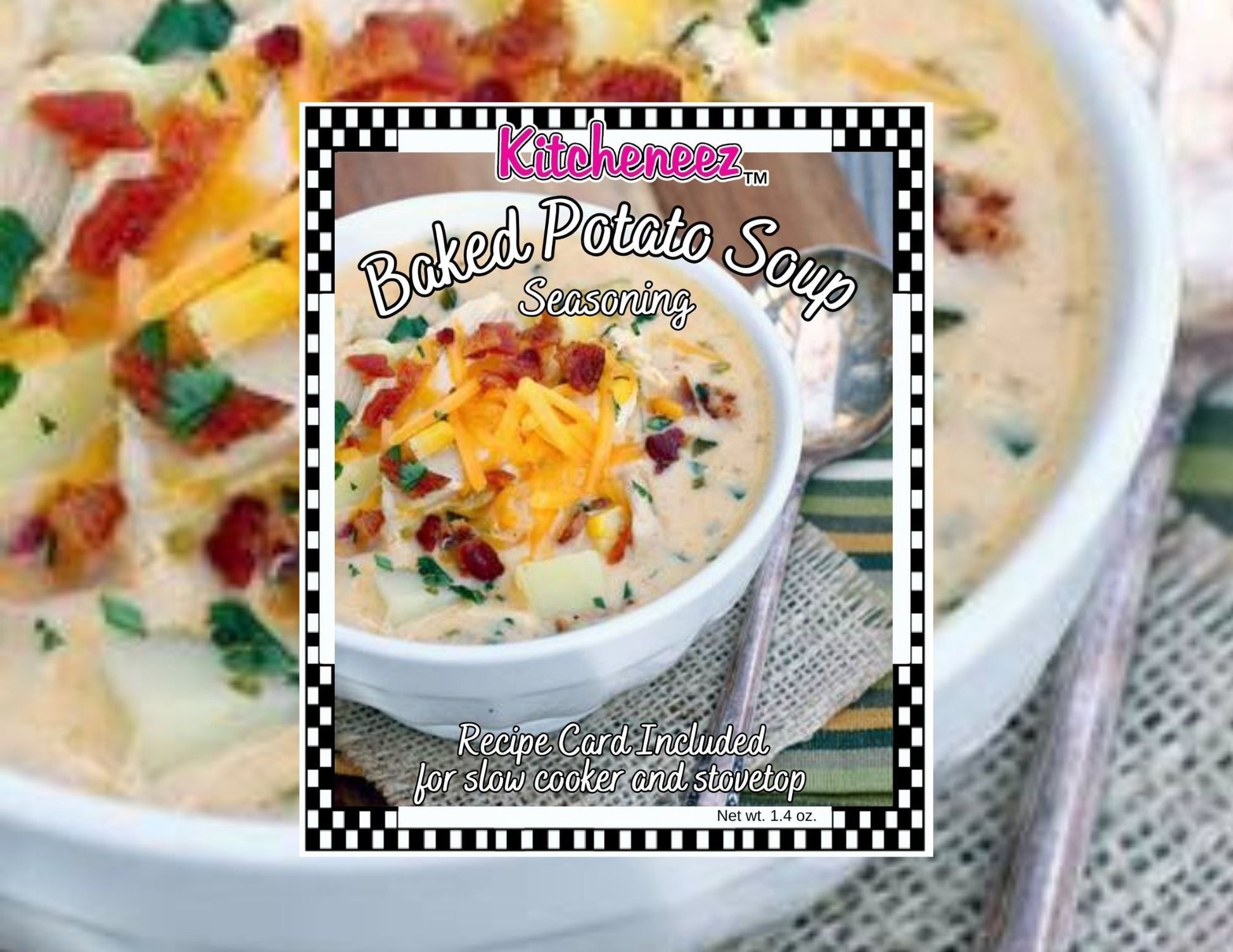 Baked Potato Soup Spice Seasoning - Kitcheneez Mixes & More!