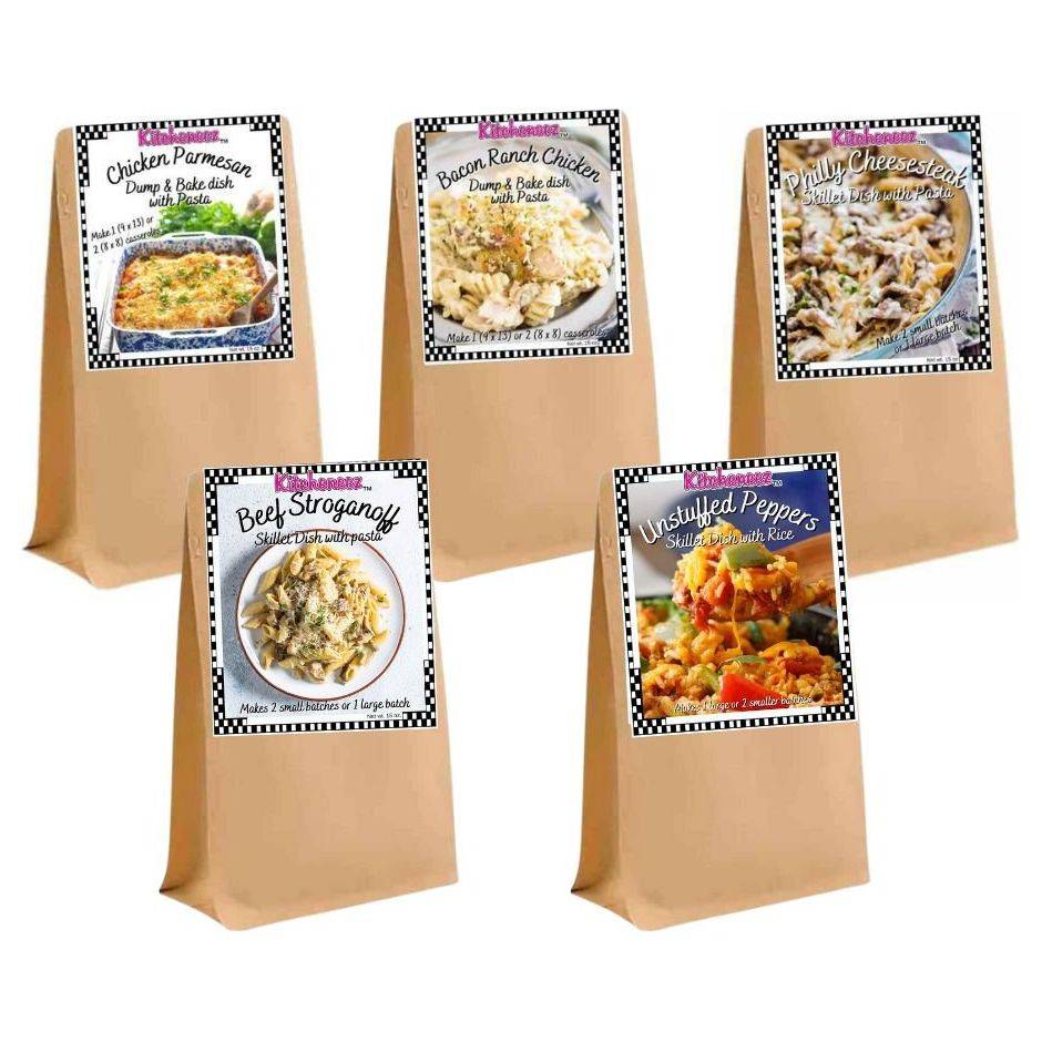 Best Selling One Pot and Skillet Meals Bundle - Kitcheneez Mixes & More!