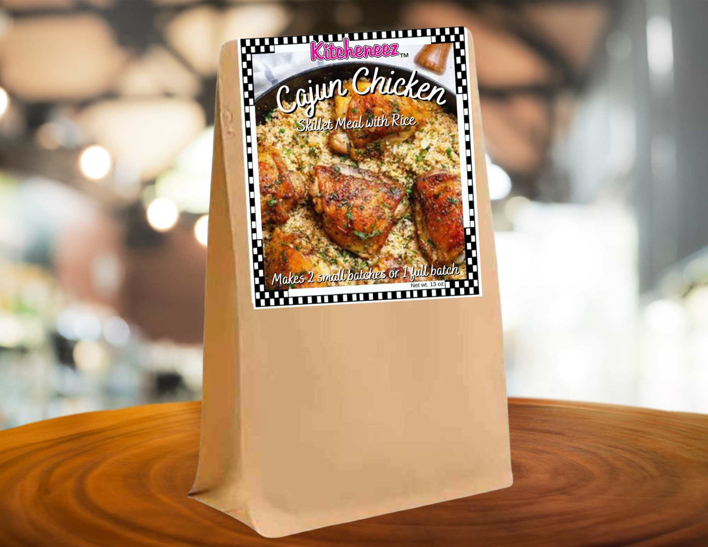 Cajun Chicken & Rice Skillet Kit with Seasoning and Rice - Kitcheneez Mixes & More!