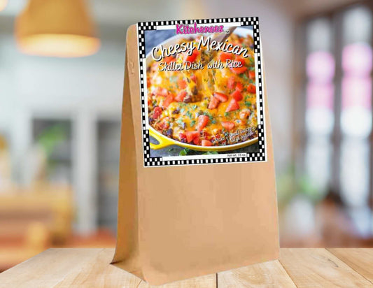 Cheesy Mexican Skillet Meal Kit with Seasoning and Rice - Kitcheneez Mixes & More!