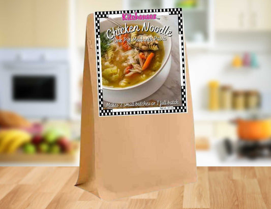 Chicken Noodle Soup One Pot Dish Kit with Seasoning and Pasta - Kitcheneez Mixes & More!