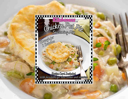 Chicken Pot Pie Crockpot Spice Seasoning - Kitcheneez Mixes & More!