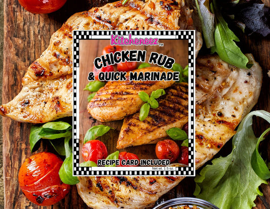 Chicken Rub and Quick Marinade seasoning mix - Kitcheneez Mixes & More!