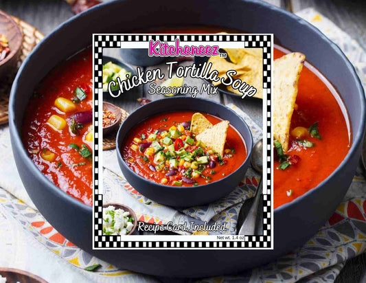 Chicken Tortilla Soup Spice Seasoning - Kitcheneez Mixes & More!