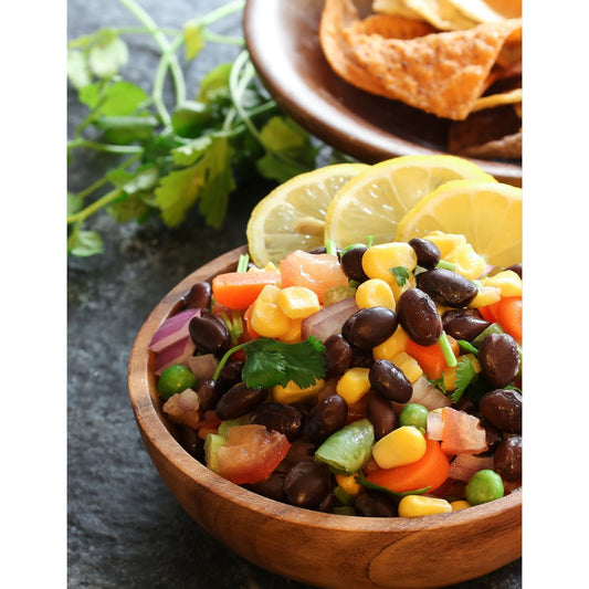 Cowboy Caviar (Black Bean Salsa) seasoning! Mexican black bean salad: a refreshing mix of corn, tomatoes, and black beans. Perfect as a side dish or with chips for a tasty treat.