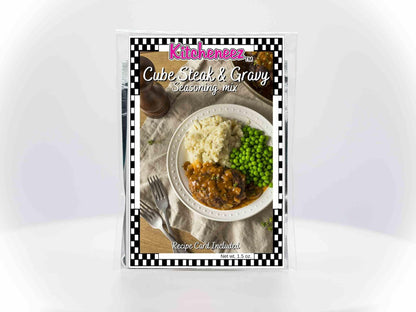 Cube Steak and Gravy seasoning mix- Limited Time - Kitcheneez Mixes & More!