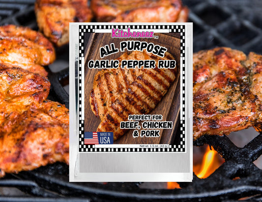 Garlic Pepper Seasoning Rub -All Purpose