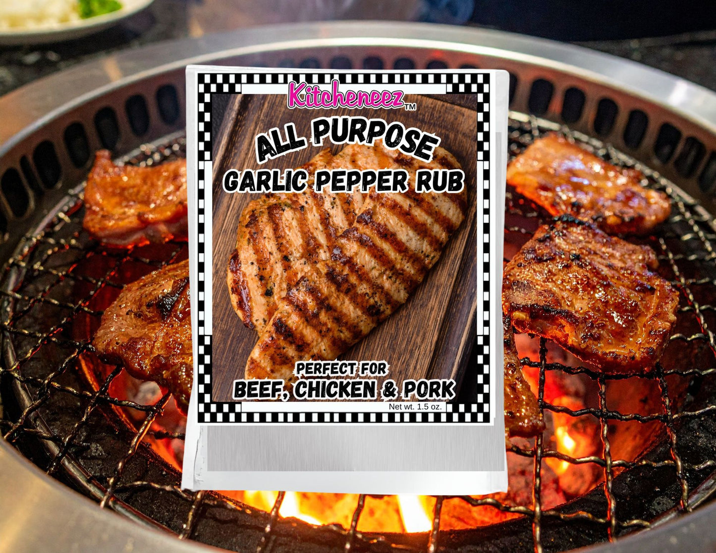 Garlic Pepper Seasoning Rub -All Purpose
