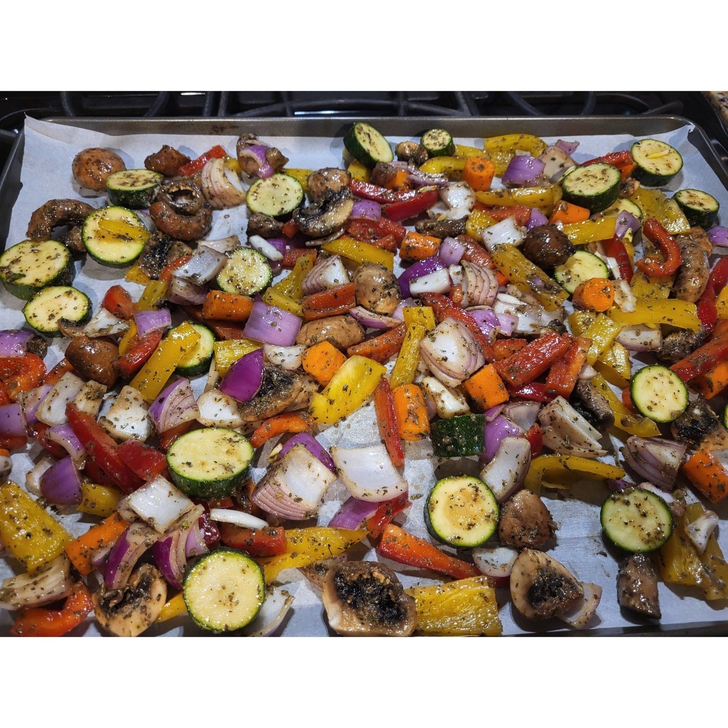 Greek Chicken with Roasted Vegetables Sheet Pan Meal Seasoning - Kitcheneez Mixes & More!