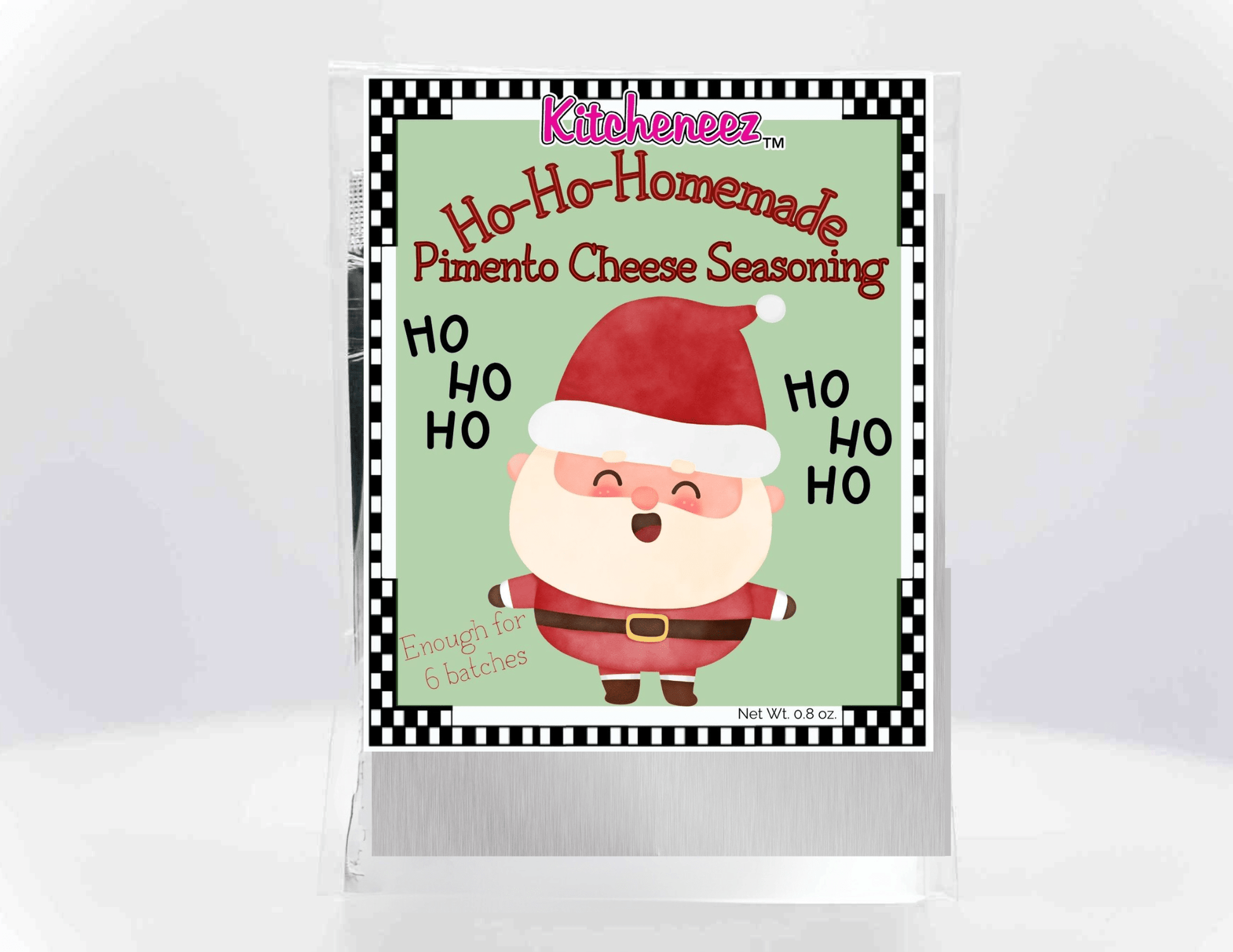 Ho - Ho - Homemade Pimento Cheese seasoning - Holiday Packaging - Kitcheneez Mixes & More!