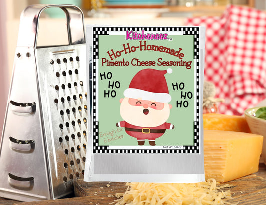 Ho-Ho-Homemade Pimento Cheese seasoning - Holiday Packaging