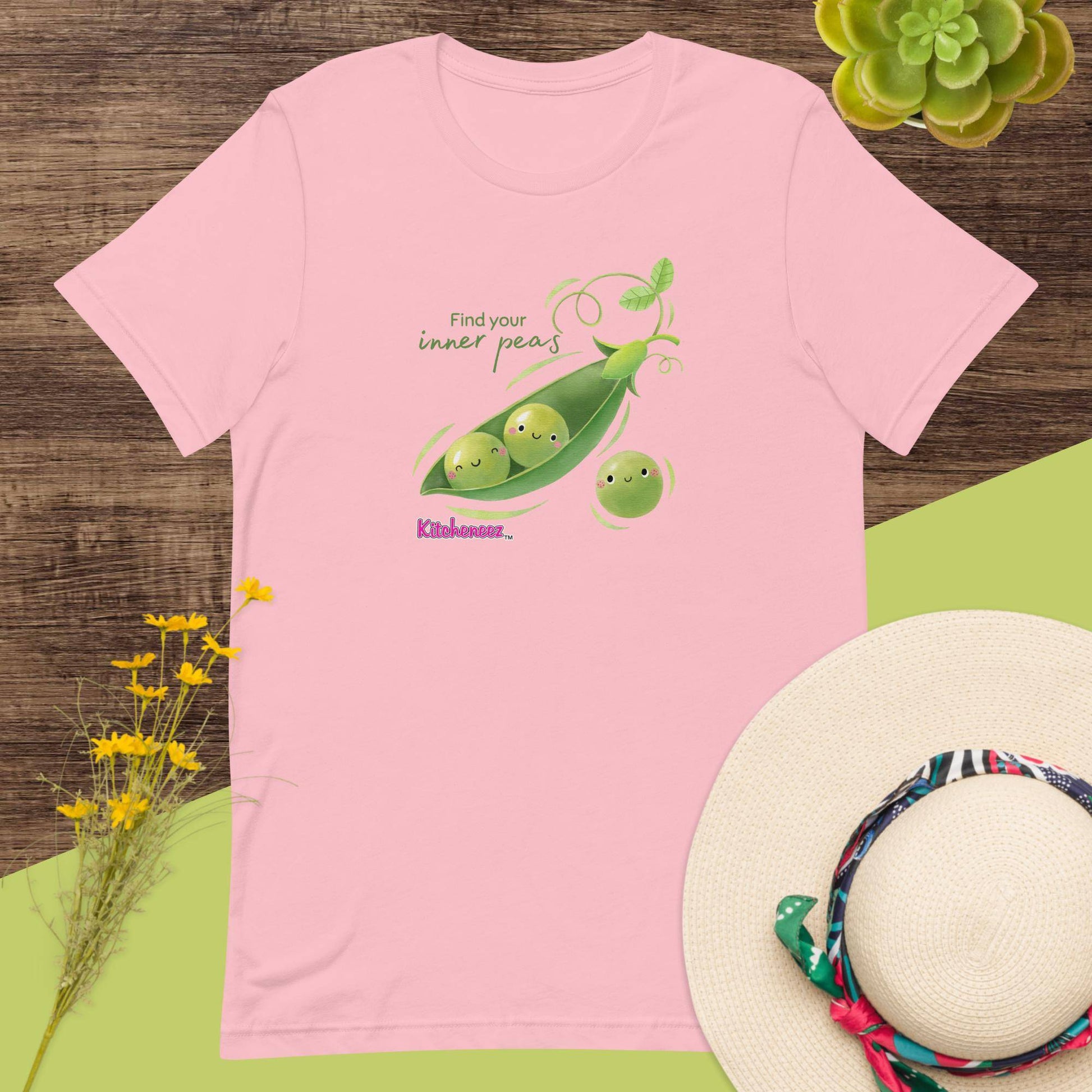 Kitcheneez "Feel Your Inner Peas" Fun T - Shirt - Kitcheneez Mixes & More!