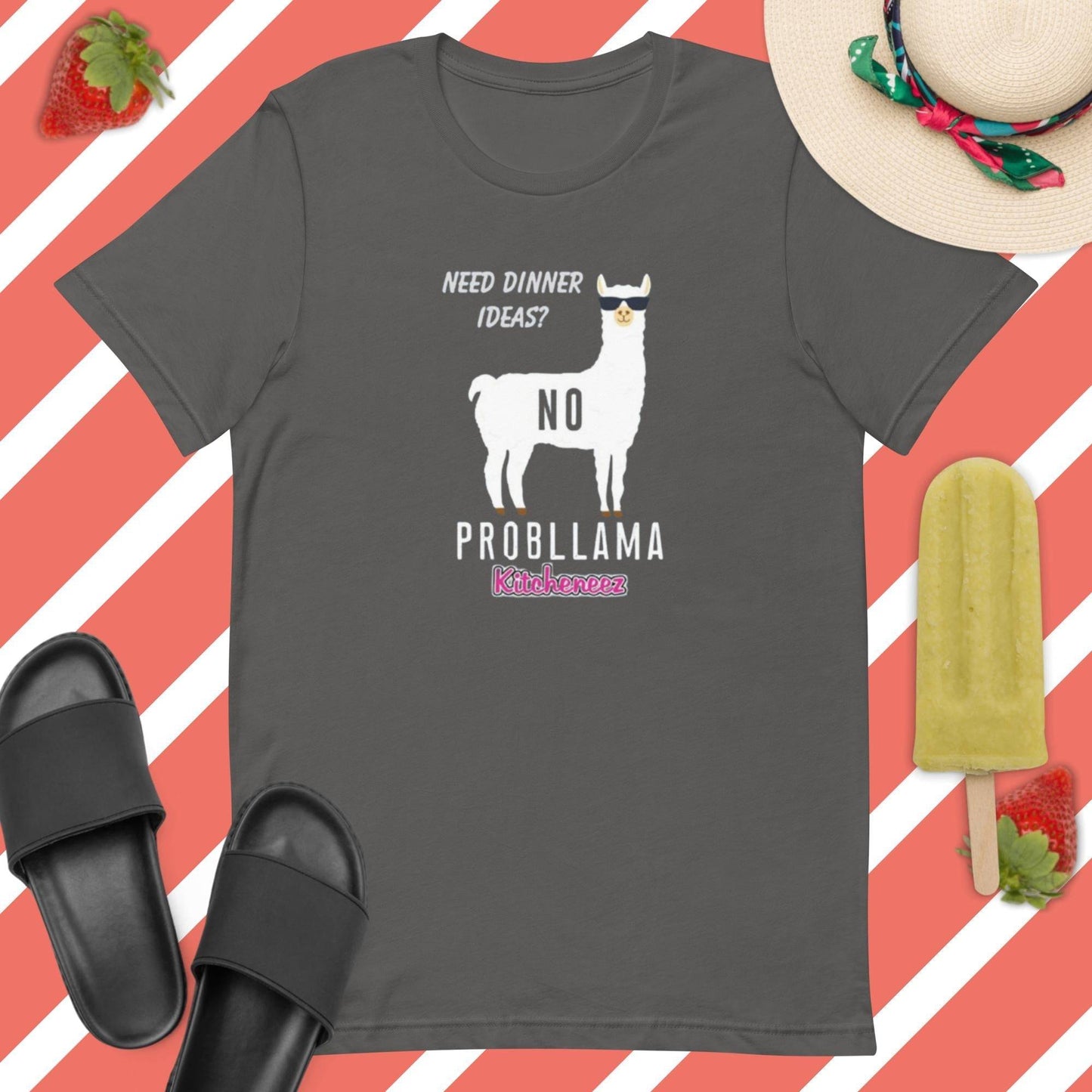 Kitcheneez "Need Dinner Ideas? No Problama" Fun T - Shirt - Kitcheneez Mixes & More!