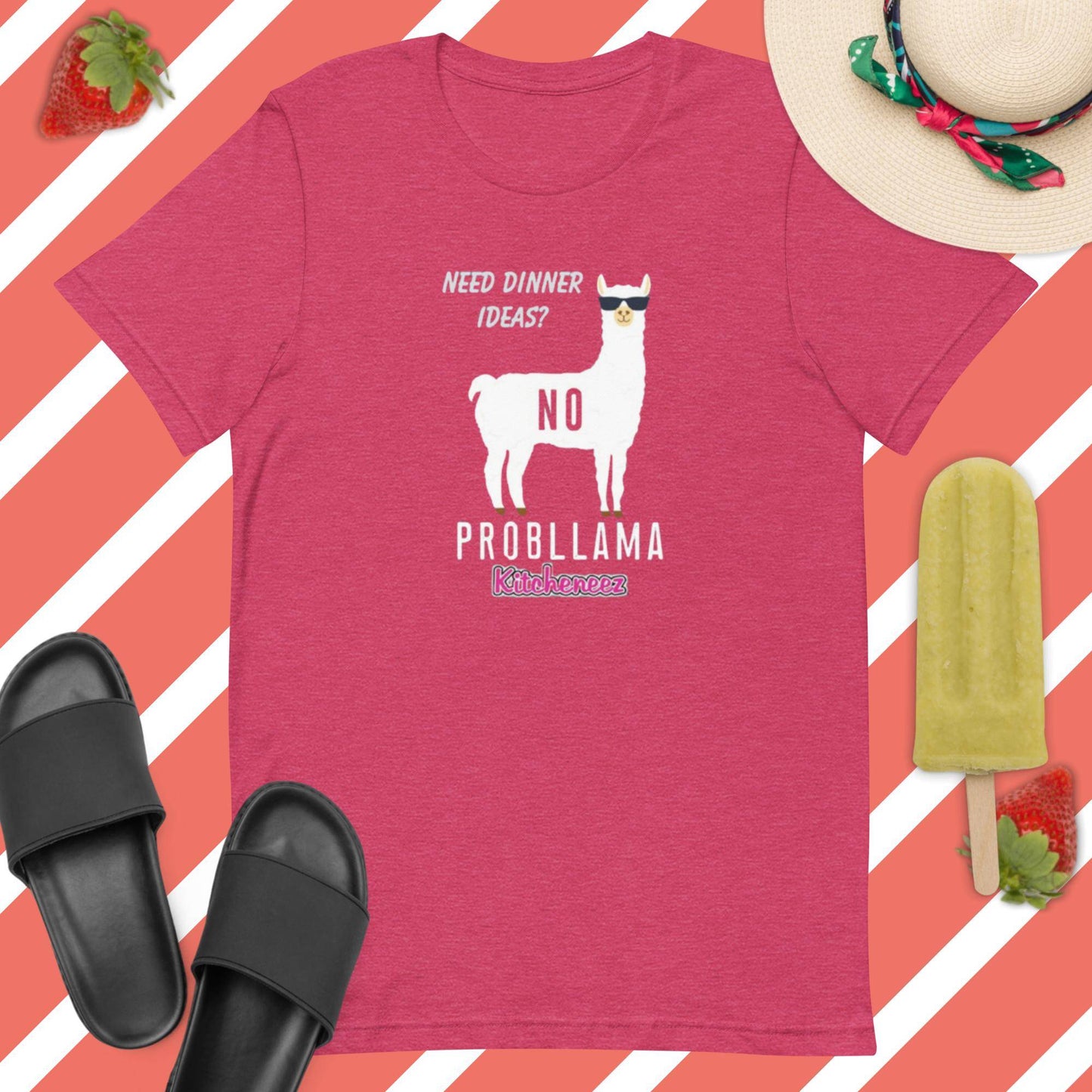 Kitcheneez "Need Dinner Ideas? No Problama" Fun T - Shirt - Kitcheneez Mixes & More!