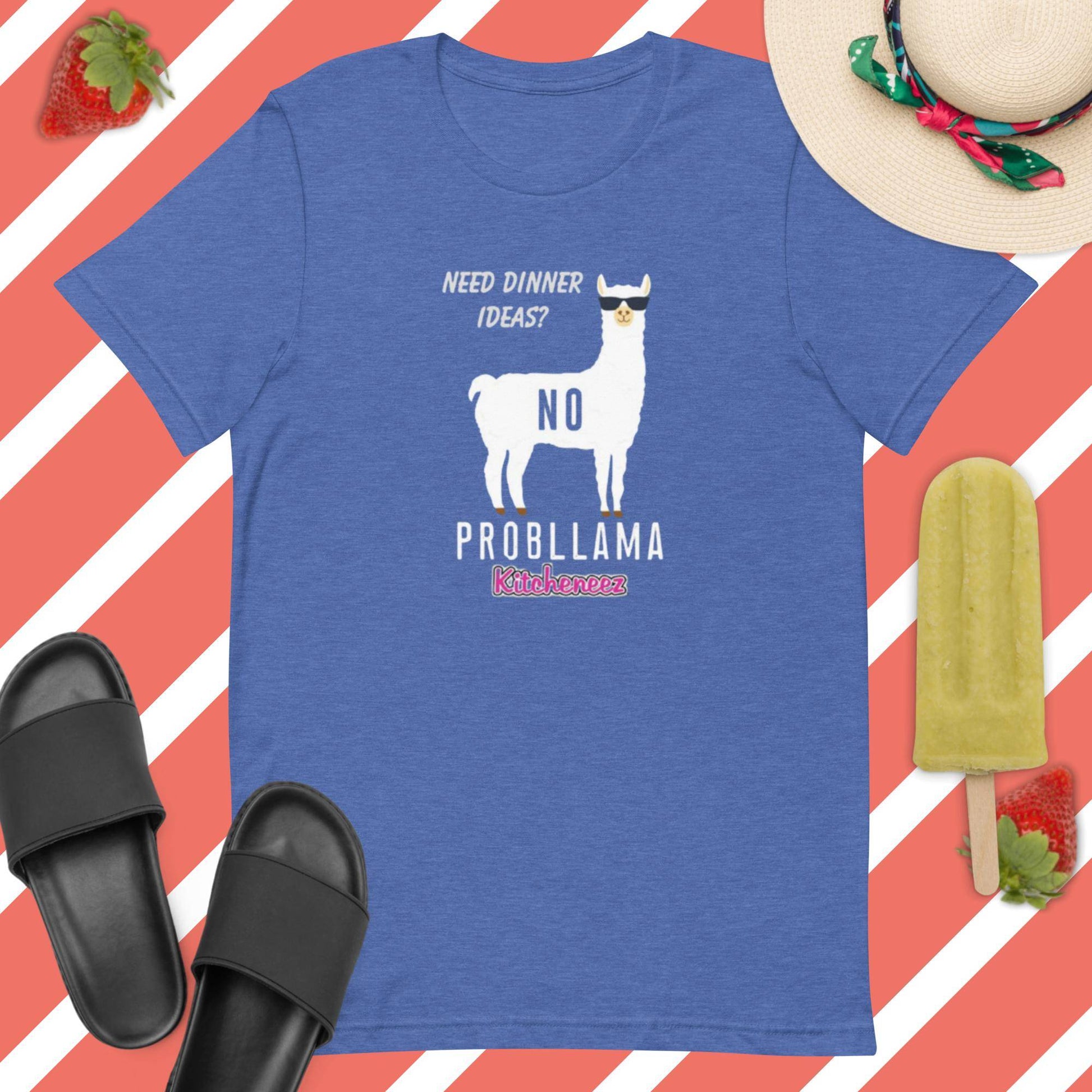 Kitcheneez "Need Dinner Ideas? No Problama" Fun T - Shirt - Kitcheneez Mixes & More!