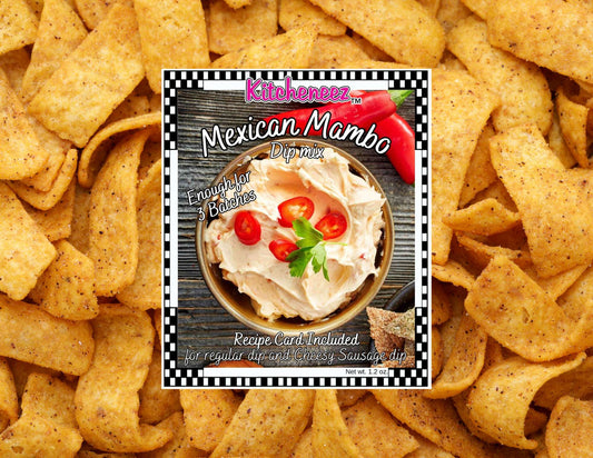 Mexican Mambo dip mix (with a bonus recipe for Cheesy Sausage Dip) - Kitcheneez Mixes & More!