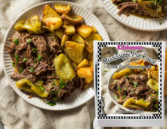 Mississippi Pot Roast Crockpot Spice Seasoning - Kitcheneez Mixes & More!