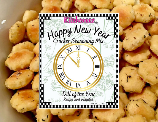 New Year's Dill of the Year (Let's Make a Dill) Happy Cracker Seasoning - Kitcheneez Mixes & More!