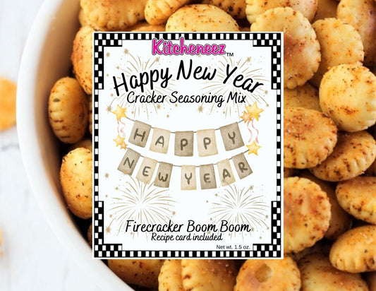 New Year's Firecracker Boom Boom Happy Cracker Seasoning - Kitcheneez Mixes & More!