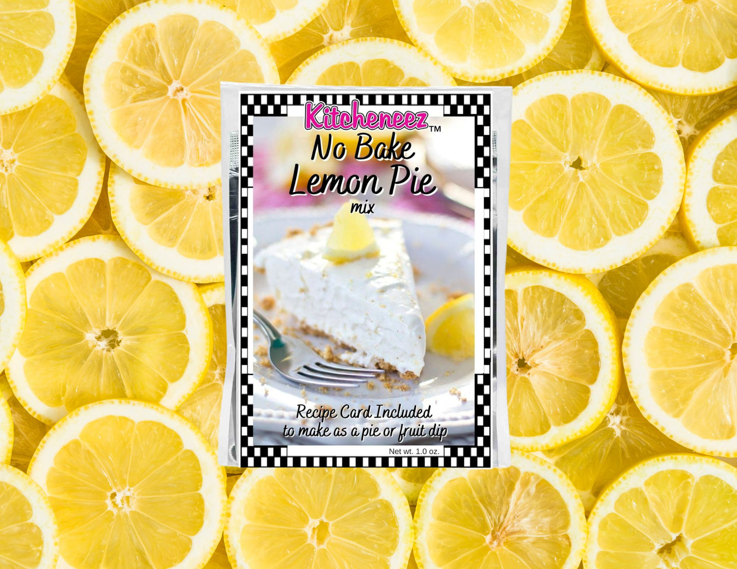 No Bake Lemon Pie with Quick Pie and Dip recipe included - Kitcheneez Mixes & More!