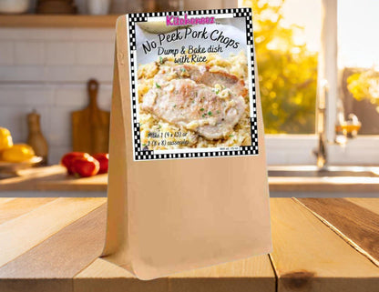 No Peek Pork Chops Dump 'n Bake Rice kit - Kitcheneez Mixes & More!