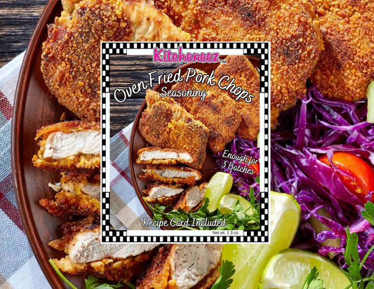 Oven Fried Pork Chop Seasoning Spice - Kitcheneez Mixes & More!