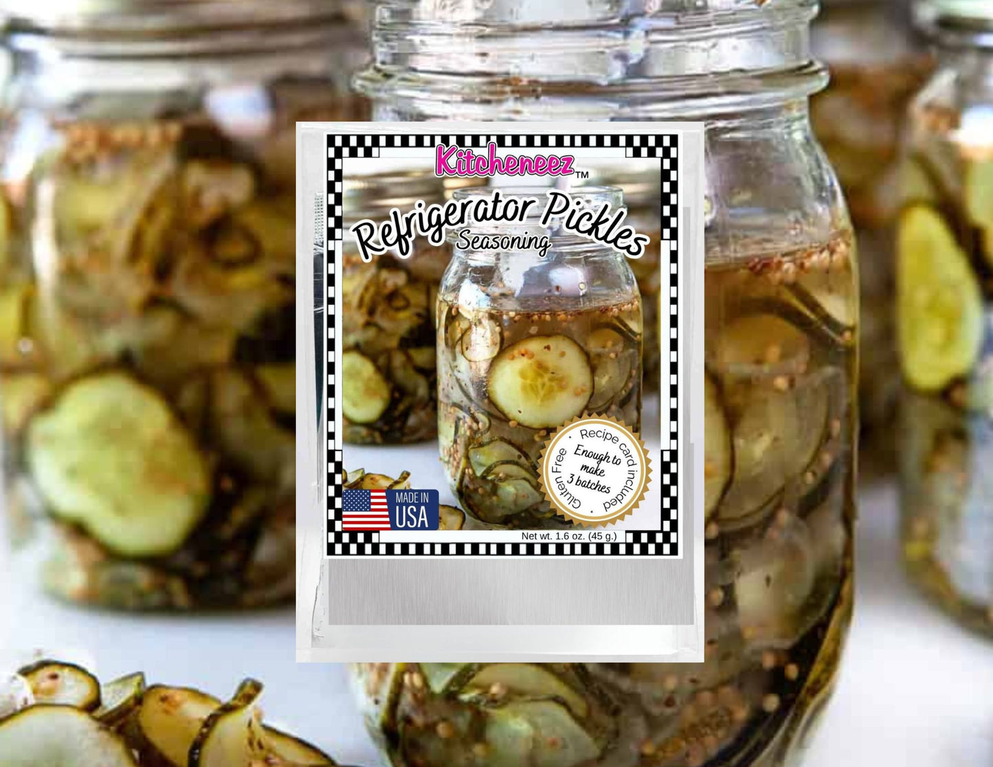 Refrigerator Pickle mix - Simply spiced, sweet and tangy!