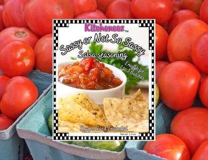 Sassy Salsa Spice Seasoning- Make it hot or not! - Kitcheneez Mixes & More!