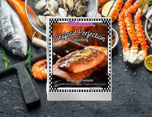 Seafood Perfection Seasoning - Kitcheneez Mixes & More!