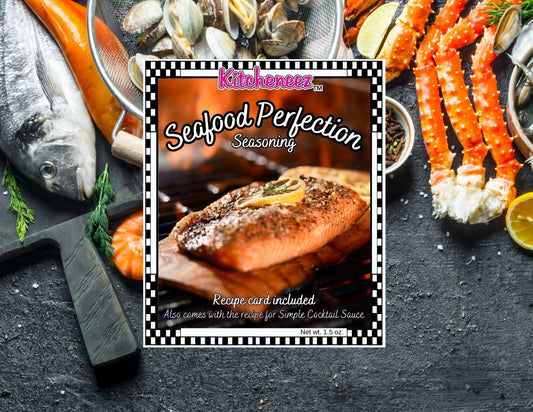 Seafood Perfection Seasoning - Kitcheneez Mixes & More!