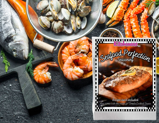 Seafood Perfection Seasoning - Kitcheneez Mixes & More!