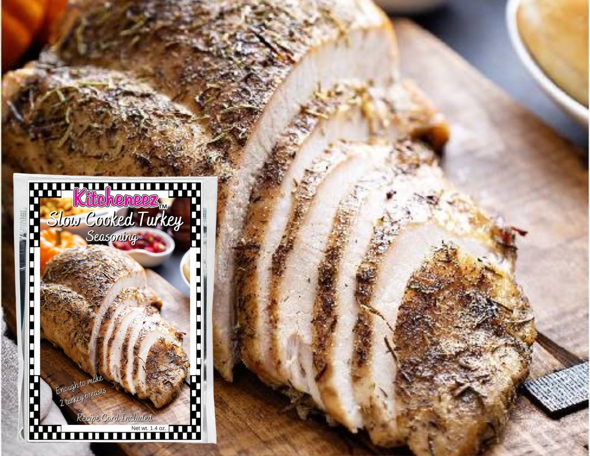 Slow Cooked Turkey Seasoning - Available through November 6 - Kitcheneez Mixes & More!