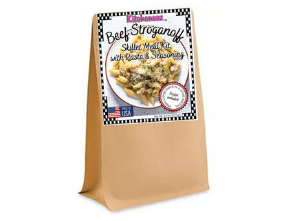 Beef Stroganoff Skillet Meal Kit with Seasoning and Pasta