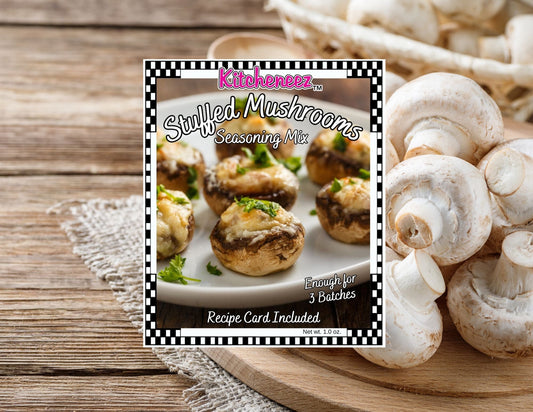 Stuffed Mushrooms Spice Seasoning - Kitcheneez Mixes & More!