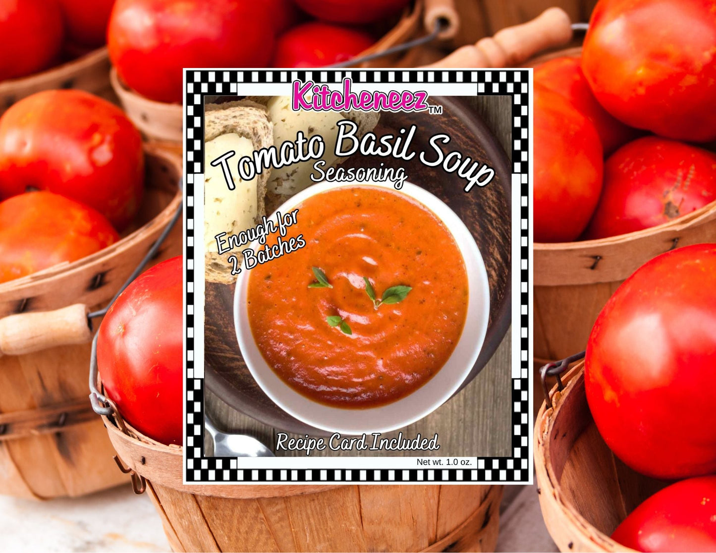 Tomato Basil Soup Spice Seasoning - Kitcheneez Mixes & More!