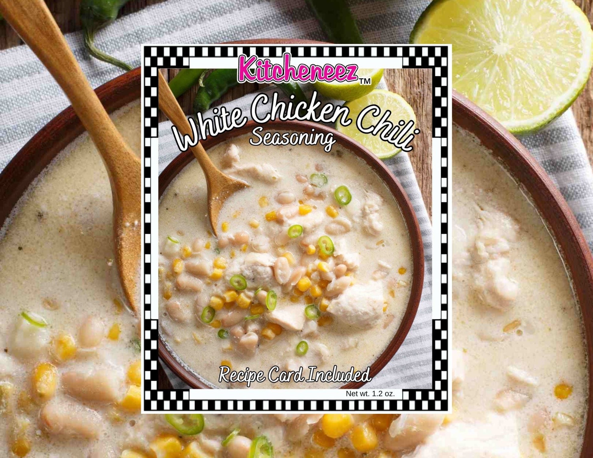 White Chicken Chili Spice Seasoning - Kitcheneez Mixes & More!